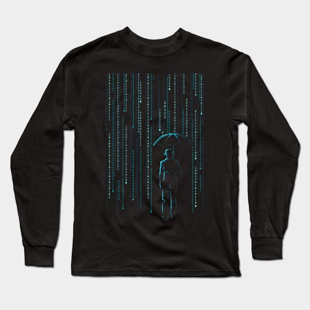 Digital Storm Long Sleeve T-Shirt by Gammaray